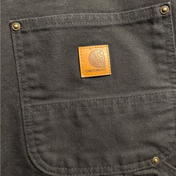 Carhartt Black Slim Straight Jeans Durable Reinforced Knee - Picture 5 of 5